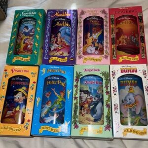 Mint condition Disney glass collectible cups